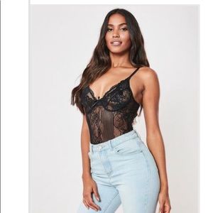 Strappy Lace Cupped Bodysuit